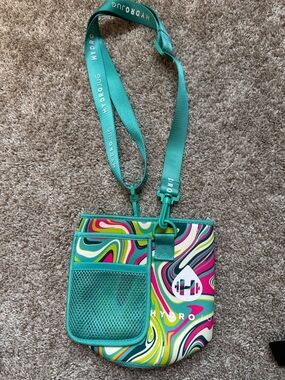 HydroJug Teal Multicolor Swirl Crossbody Bag